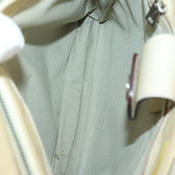 BALLY Bag Canvas Leather 3Set Black Beige Auth BA6489