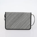 BALLY Bag Canvas Leather 3Set Black Beige Auth BA6489-9