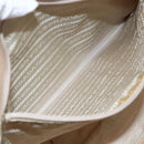 PRADA Tote Bag Enamel Beige Auth BA6491-20