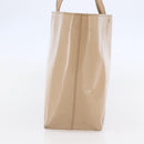 PRADA Tote Bag Enamel Beige Auth BA6491-5