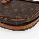LOUIS VUITTON Monogram Jeune Fille GM Shoulder Bag Vintage M51225 LV Auth BA6494-14