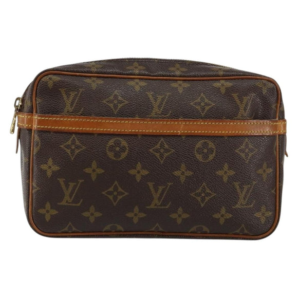 LOUIS VUITTON Monogram Compiegne 23 Clutch Bag M51847 LV Auth BA6497
