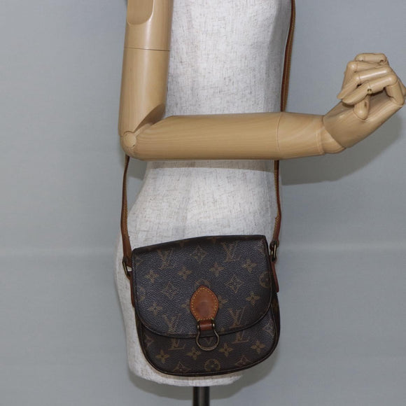 LOUIS VUITTON Monogram Saint Cloud PM Shoulder Bag M51244 LV Auth BA6499
