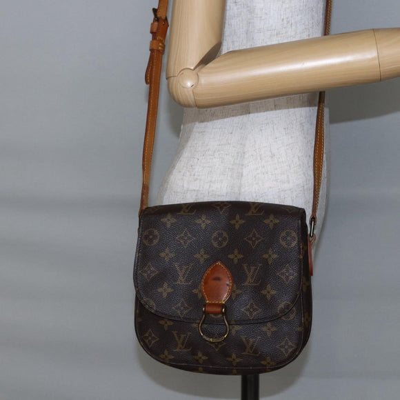 LOUIS VUITTON Monogram Saint Cloud MM Shoulder Bag M51243 LV Auth BA6501