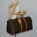 LOUIS VUITTON Monogram Keepall 55 Boston Bag M41424 LV Auth BA6510-23