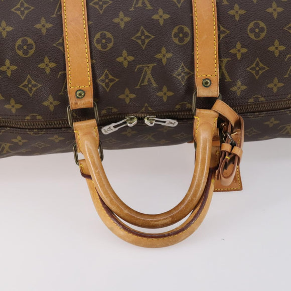 LOUIS VUITTON Monogram Keepall 55 Boston Bag M41424 LV Auth BA6510