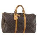 LOUIS VUITTON Monogram Keepall 50 Boston Bag M41426 LV Auth BA6511-1