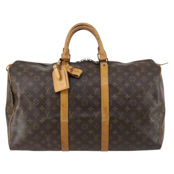 LOUIS VUITTON Monogram Keepall 50 Boston Bag M41426 LV Auth BA6511