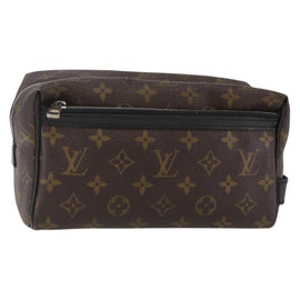 LOUIS VUITTON Monogram Macassar Trousse Toilette Bag M40378 LV Auth BA6513