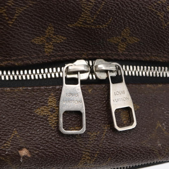 LOUIS VUITTON Monogram Macassar Trousse Toilette Bag M40378 LV Auth BA6513