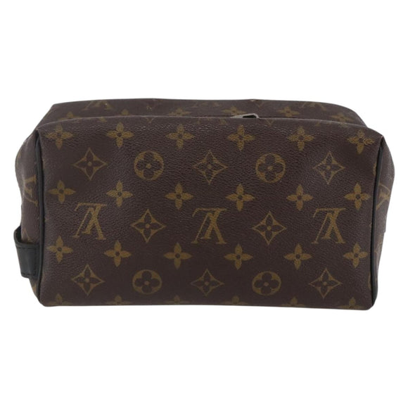 LOUIS VUITTON Monogram Macassar Trousse Toilette Bag M40378 LV Auth BA6513