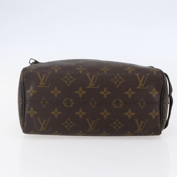 LOUIS VUITTON Monogram Macassar Trousse Toilette Bag M40378 LV Auth BA6513