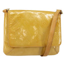 LOUIS VUITTON Monogram Vernis Thompson Street Bag Beige M91301 LV Auth BA6514-1