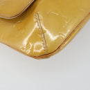 LOUIS VUITTON Monogram Vernis Thompson Street Bag Beige M91301 LV Auth BA6514-15