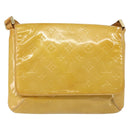 LOUIS VUITTON Monogram Vernis Thompson Street Bag Beige M91301 LV Auth BA6514-13