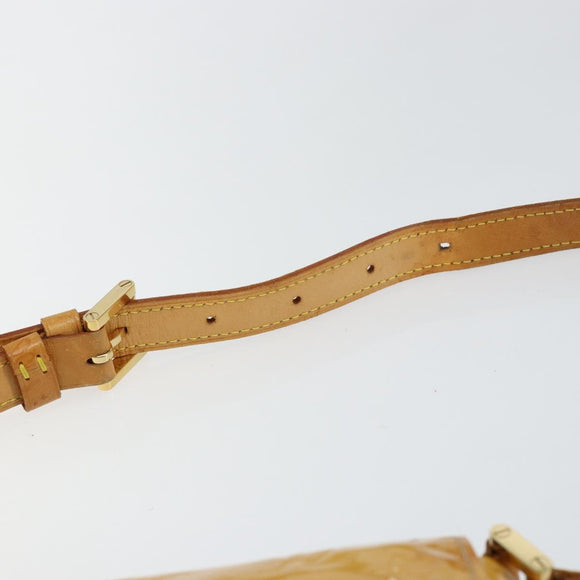 LOUIS VUITTON Monogram Vernis Thompson Street Bag Beige M91301 LV Auth BA6514