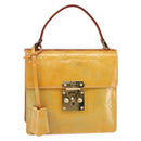 LOUIS VUITTON Monogram Vernis Spring Street Hand Bag Gris M91029 LV Auth BA6515-1