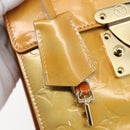 LOUIS VUITTON Monogram Vernis Spring Street Hand Bag Gris M91029 LV Auth BA6515-9