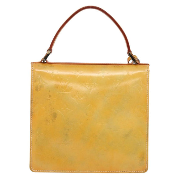 LOUIS VUITTON Monogram Vernis Spring Street Hand Bag Gris M91029 LV Auth BA6515