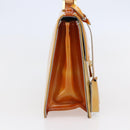 LOUIS VUITTON Monogram Vernis Spring Street Hand Bag Gris M91029 LV Auth BA6515-3