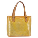 LOUIS VUITTON Monogram Vernis Houston Hand Bag Gris M91053 LV Auth BA6519-1