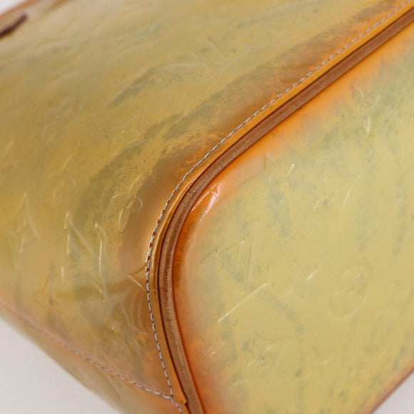 LOUIS VUITTON Monogram Vernis Houston Hand Bag Gris M91053 LV Auth BA6519