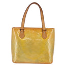 LOUIS VUITTON Monogram Vernis Houston Hand Bag Gris M91053 LV Auth BA6519-13