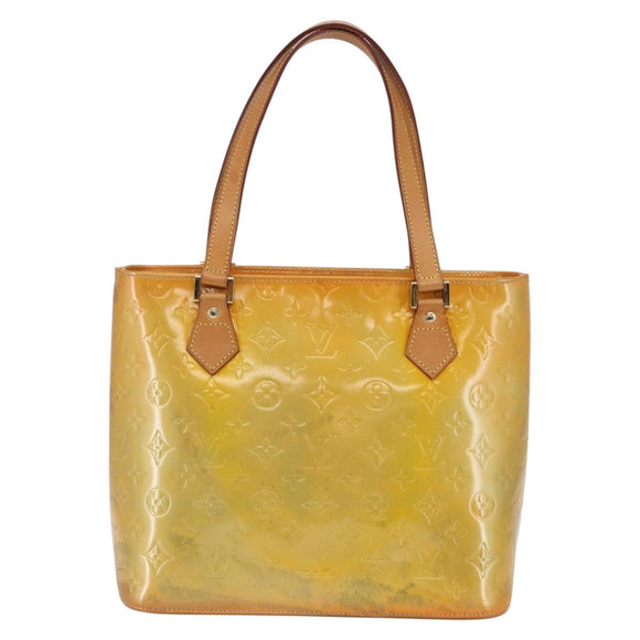 LOUIS VUITTON Monogram Vernis Houston Hand Bag Gris M91053 LV Auth BA6519