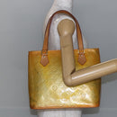 LOUIS VUITTON Monogram Vernis Houston Hand Bag Gris M91053 LV Auth BA6519-22