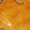 LOUIS VUITTON Monogram Vernis Houston Hand Bag Lime Yellow M91055 LV Auth BA6520-9