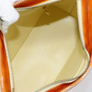 LOUIS VUITTON Monogram Vernis Houston Hand Bag Lime Yellow M91055 LV Auth BA6520-11