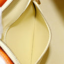 LOUIS VUITTON Monogram Vernis Houston Hand Bag Lime Yellow M91055 LV Auth BA6520-23