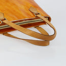 LOUIS VUITTON Monogram Vernis Houston Hand Bag Lime Yellow M91055 LV Auth BA6520-7