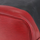 LOUIS VUITTON Epi Noe Shoulder Bag Bicolor Black Red M44017 LV Auth BA6524-15
