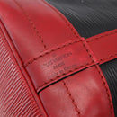 LOUIS VUITTON Epi Noe Shoulder Bag Bicolor Black Red M44017 LV Auth BA6524-17