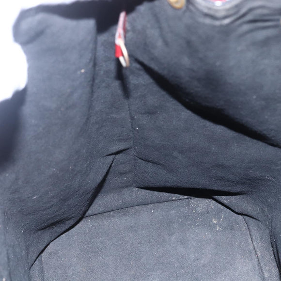 LOUIS VUITTON Epi Noe Shoulder Bag Bicolor Black Red M44017 LV Auth BA6524