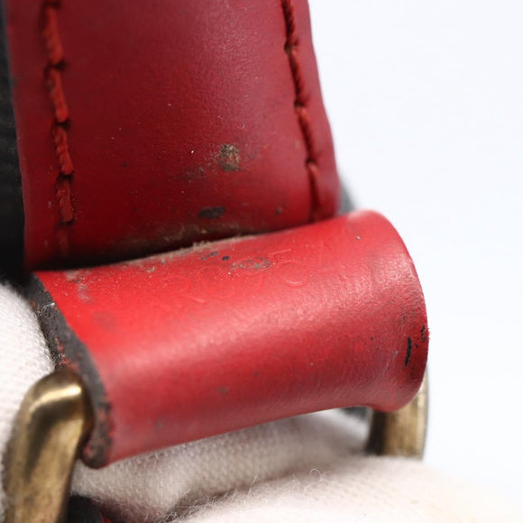 LOUIS VUITTON Epi Noe Schoudertas Tweekleurig Zwart Rood M44017 LV Auth BA6524