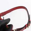 LOUIS VUITTON Epi Noe Schoudertas Tweekleurig Zwart Rood M44017 LV Auth BA6524-8