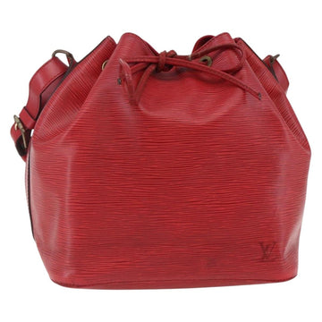 LOUIS VUITTON Epi Petit Noe Shoulder Bag Red M44107 LV Auth BA6525