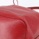 LOUIS VUITTON Epi Petit Noe Shoulder Bag Red M44107 LV Auth BA6525-9