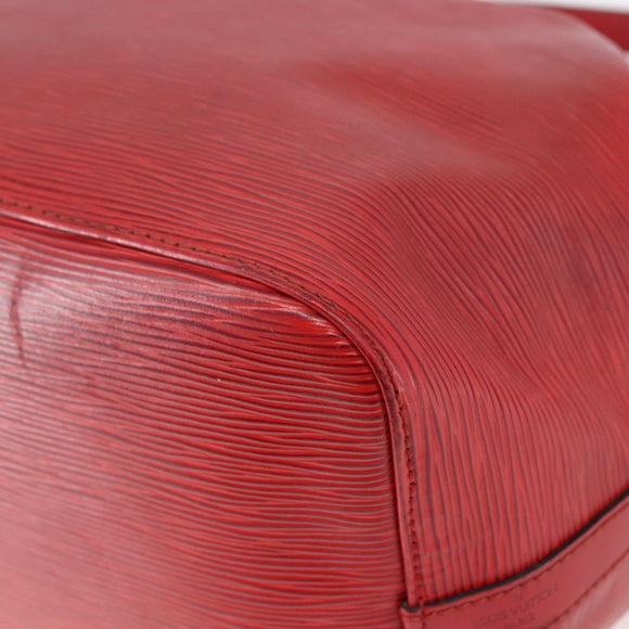 LOUIS VUITTON Epi Petit Noe Shoulder Bag Red M44107 LV Auth BA6525
