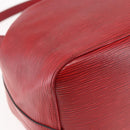 LOUIS VUITTON Epi Petit Noe Shoulder Bag Red M44107 LV Auth BA6525-16