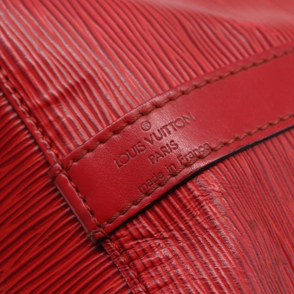 LOUIS VUITTON Epi Petit Noe Shoulder Bag Red M44107 LV Auth BA6525
