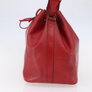 LOUIS VUITTON Epi Petit Noe Shoulder Bag Red M44107 LV Auth BA6525-4