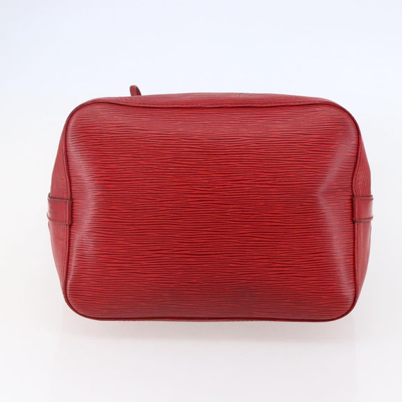 LOUIS VUITTON Epi Petit Noe Shoulder Bag Red M44107 LV Auth BA6525