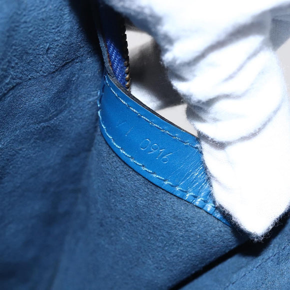 LOUIS VUITTON Epi Lussac Shoulder Bag Blue M52285 LV Auth BA6528