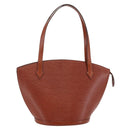 LOUIS VUITTON Epi Saint Jacques Shopping Bag Brown M52263 LV Auth BA6529-1