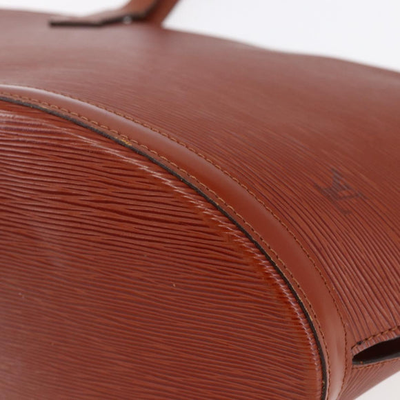 LOUIS VUITTON Epi Saint Jacques Shopping Bag Brown M52263 LV Auth BA6529