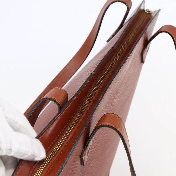 LOUIS VUITTON Epi Saint Jacques Shopping Bag Brown M52263 LV Auth BA6529