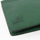 LOUIS VUITTON Epi Porte Documents Bandouliere Briefcase Green M54464 Auth BA6530-9